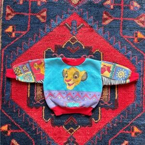 Vintage Disney The Lion King Simba All Over Print Kids Sweater
